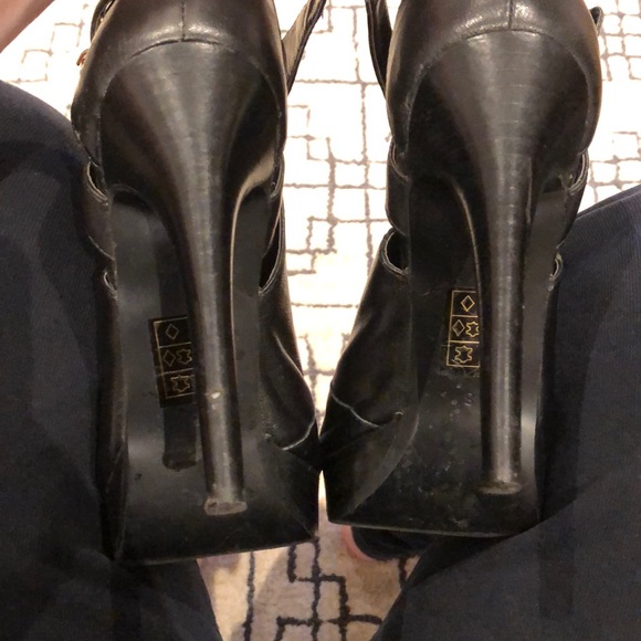 Platform open toe booties - Picture 3 of 8